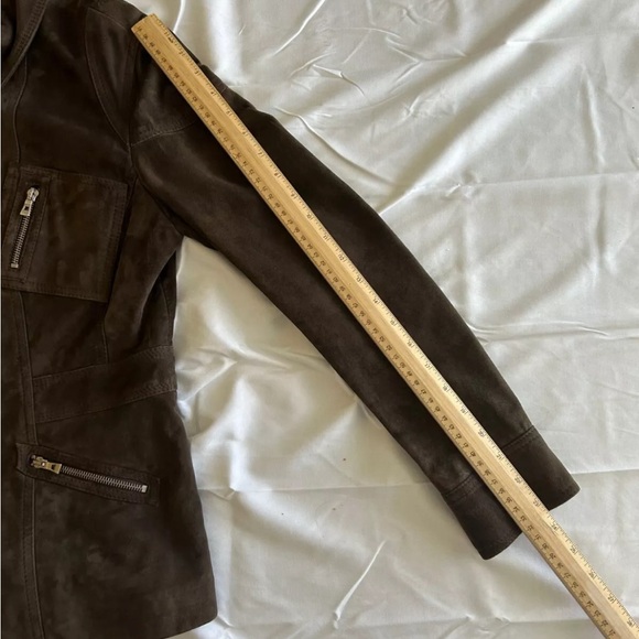 KOC Suede Lamb Leather Zip Jacket Women's Medium M Casual, Work-Casual Cool - Picture 8 of 8